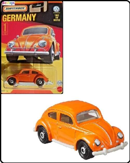 Matchbox Diecast Model Car Germany series VW Volkswagen Beetle 1962 1/64 scale new in pack