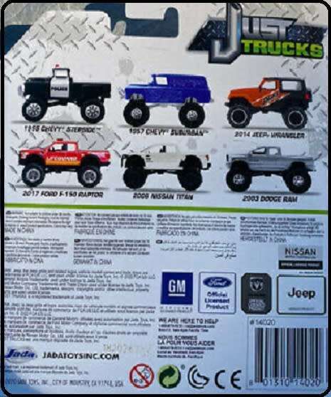 JADA Diecast Model Car Trucks Series Chevy Chevrolet Stepside Pickup 1955 `Police` 1/64 scale new