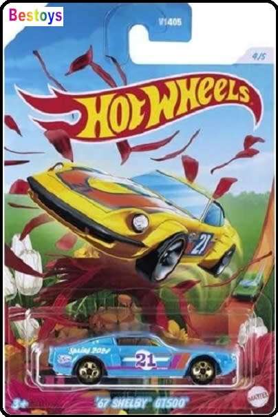 Hotwheels Hot Wheels Diecast Model Car Spring 2021 Ford Mustang Shelby GT 500 GT500 1967 No 21 1/64