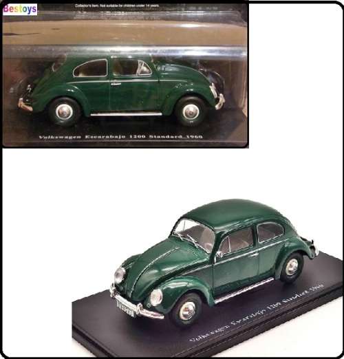 Magazine Series Diecast Model Car VW Volkswagen Escarabajo Beetle 1200 Standard 1960 1/24 scale new