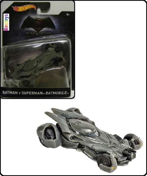 Hotwheels Hot Wheels Diecast Model Car Batman Batmobile Batman vs Superman Movie Film TV 1/50 scale