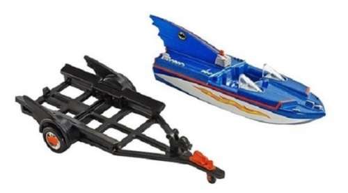 Hotwheels Hot Wheels Diecast Model Batman Batboat + Trailer Classic TV Movie Film TV 1/50 scale