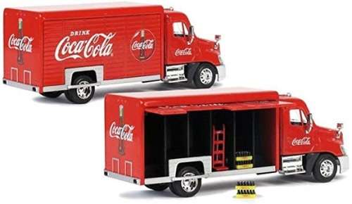 Motor City Diecast Model Car 450060 Beverage Truck + Trolley + Crates "Coca Cola" 1/50 scale new