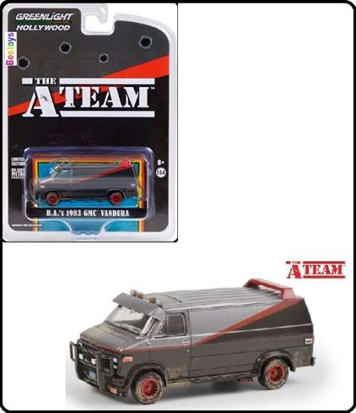 Greenlight Diecast Model Car Hollywood GMC Vandura 1983 BA A Team TV Movie 1/64 scale new in pack