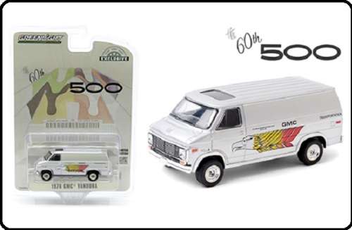 Greenlight Diecast Model Car Exclusive GMC Vandura 1976 60th Indy 500 Transportation 1/64 scale new