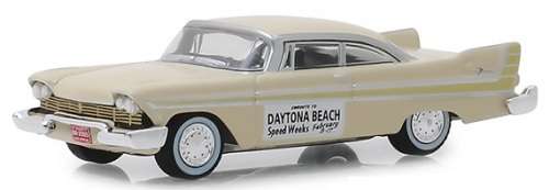 Greenlight Diecast Model Car Exclusive Plymouth Fury 1957 `Daytona Beach Speed Week` 1/64 scale new
