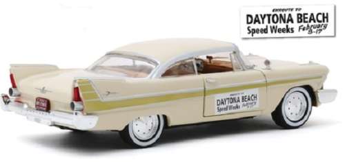 Greenlight Diecast Model Car Exclusive Plymouth Fury 1957 `Daytona Beach Speed Week` 1/64 scale new