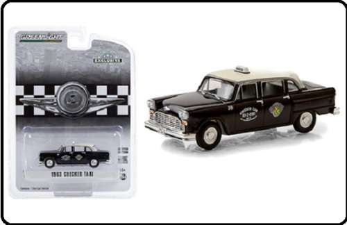 Greenlight Diecast Model Car Exclusive Checker Taxi 1963 1/64 scale new in pack