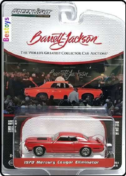 Greenlight Diecast Model Car Barrett Jackson Auction Mercury Cougar Eliminator 1970 1/64 scale new