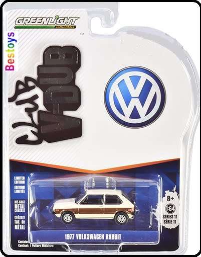 Greenlight Diecast Model Car VDub Series VW Volkswagen Golf (Rabbit) 1977 1/64 scale new in pack