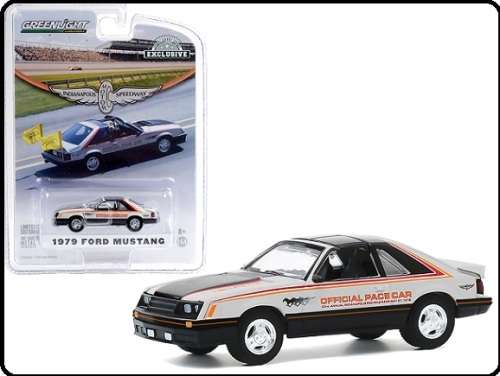 Greenlight Diecast Model Car Exclusive Ford Mustang 1979 Indy 500 Official Pace Car Motorsport 1/64