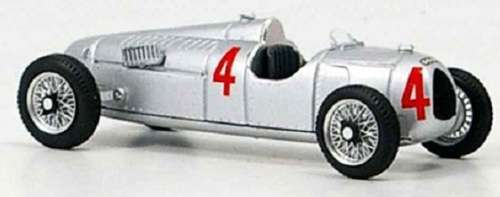 Brumm Diecast Model Car V4212 Auto Union Type D 1938 No 4 Grand Prix Motorsport 1/43 scale new in pa