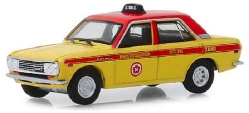 Greenlight Diecast Model Car Tokyo Torque Datsun 510 4 door sedan 1970 "Taxi" 1/64 scale new in pack