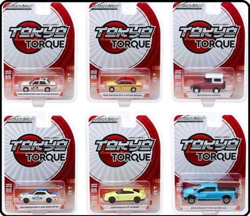 Greenlight Diecast Model Car Tokyo Torque Datsun 510 4 door BRE Baja Unrestored 1969 1/64 scale new
