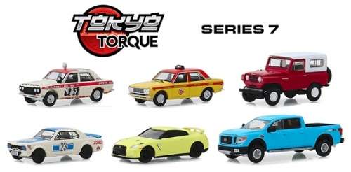 Greenlight Diecast Model Car Tokyo Torque Datsun 510 4 door BRE Baja Unrestored 1969 1/64 scale new