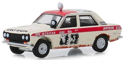 Greenlight Diecast Model Car Tokyo Torque Datsun 510 4 door BRE Baja Unrestored 1969 1/64 scale new