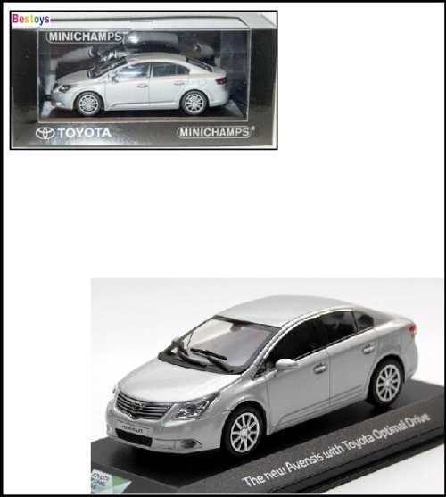Minichamps Diecast Model Car Dealer Model Toyota Avensis with Optimal Drive 1/43 scale new in pack