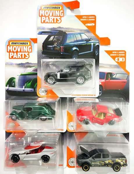 Matchbox Diecast Model Car Moving Parts Porsche 911 Turbo 1980 1/64 scale new in pack