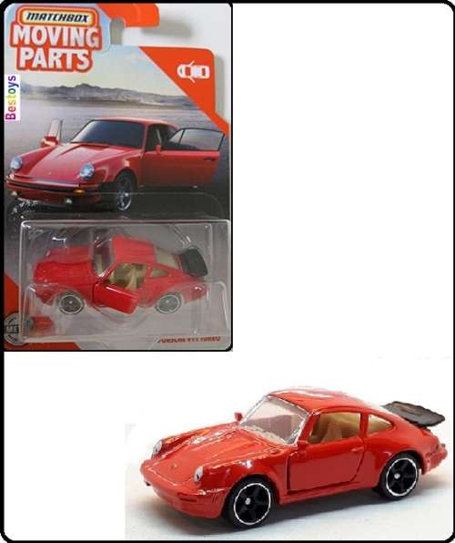 Matchbox Diecast Model Car Moving Parts Porsche 911 Turbo 1980 1/64 scale new in pack