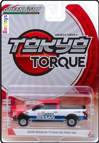 Greenlight Diecast Model Car Tokyo Torque Nissan Titan XD Pro x4 Pickup 2018 1/64 scale new in pack