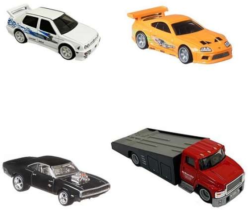 Hotwheels Hot Wheels Diecast Model Car Premium Set VW Volkswagen Jetta Toyota Dodge Truck Fast & Fur