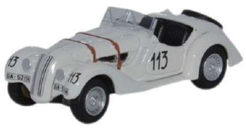 Oxford Diecast Model Car BM28001 BMW 328 Mille Miglia 1938 No 113 1/76 OO railway scale new in pack