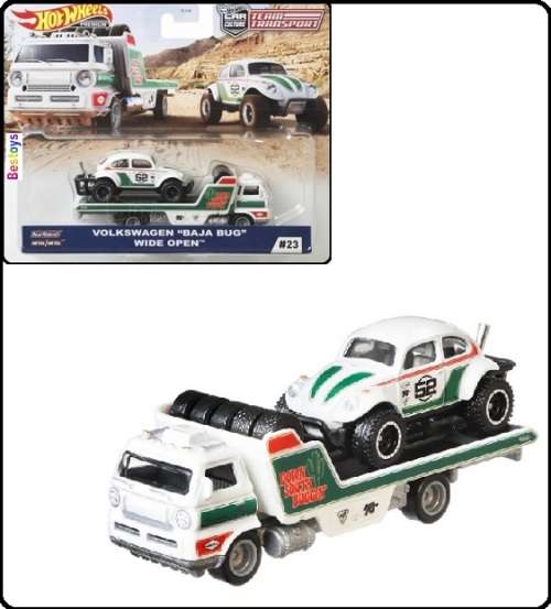 Hotwheels Hot Wheels Diecast Model Car Culture Team Transport VW Volkswagen Baja Bug No 52 + Wide Op
