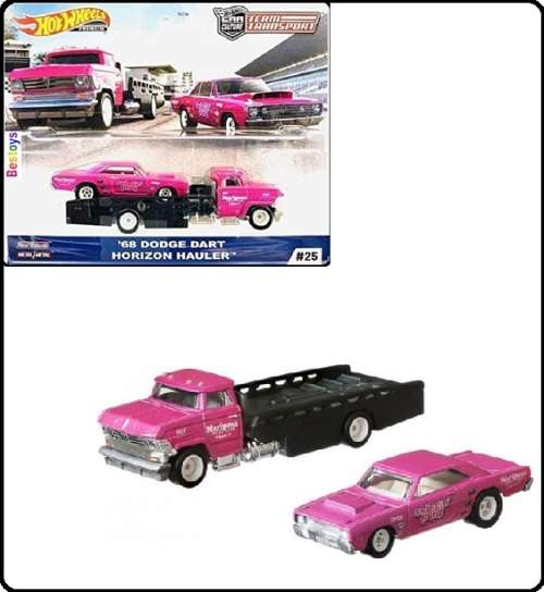 Hotwheels Hot Wheels Diecast Model Car Culture Team Transport Dodge Dart 1968 + Horizon Hauler Recov