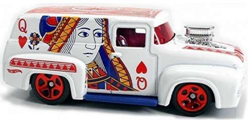 Hotwheels Hot Wheels Diecast Model Car 2019 187 / 250 Ford F100 F 100 Panelvan 1956 Art Cars 1/64 sc