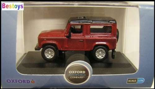 Oxford Diecast Model Car LRDF004 Land Rover Defender 90 Stationwagon 1/76 OO railway scale new in pa