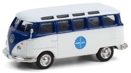 Greenlight Diecast Model Car VDub Series VW Volkswagen Kombi Samba Bus 1964 `PanAm` 1/64 scale new
