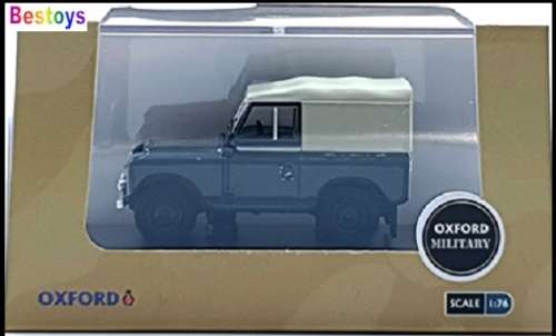 Oxford Diecast Model Car LR2S007 Land Rover Series 2 SWB Canvas back RAF Police 1/76 OO railway scal