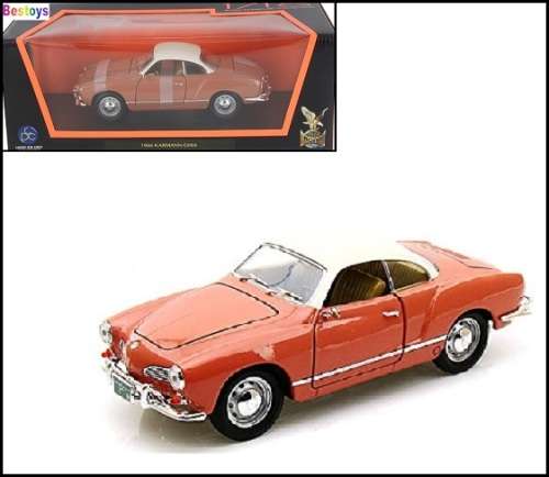 Road Signature Yatming Diecast Model Car 92198 VW Volkswagen Karmann Ghia 1966 1/18 scale new in pac