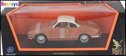 Road Signature Yatming Diecast Model Car 92198 VW Volkswagen Karmann Ghia 1966 1/18 scale new in pac