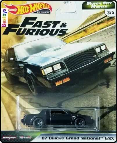 Hot Wheels Hotwheels Diecast Model Car Set Fast & Furious Motor City Mus Ford Chevy Buick Movie Film