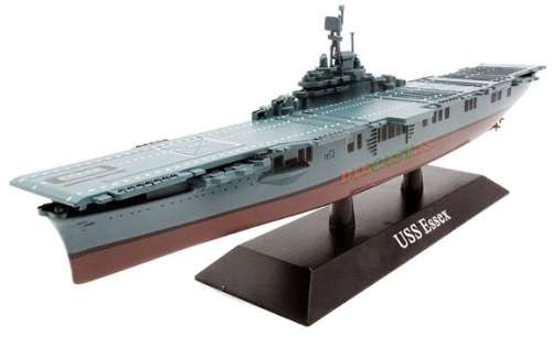 Atlas Edition Model Ship Collection USS Essex Aircraft Carrier 1942 Military WW II 1/1250 scale new