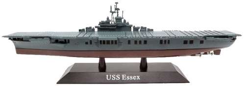 Atlas Edition Model Ship Collection USS Essex Aircraft Carrier 1942 Military WW II 1/1250 scale new