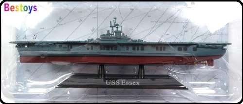 Atlas Edition Model Ship Collection USS Essex Aircraft Carrier 1942 Military WW II 1/1250 scale new