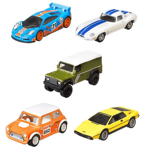 Hotwheels Hot Wheels Diecast Model Car Culture British Horse Power McLaren F 1 1 F1 GTR No 21 "Gulf"