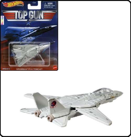 Hotwheels Hot Wheels Diecast Model Plane Retro Top Gun Grumman F 14 F14 Tomcat Movie Film TV new