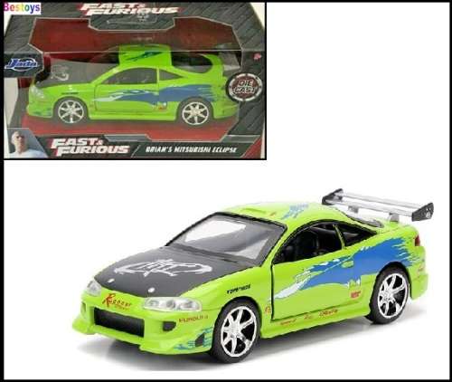 JADA Diecast Model Car Mitsubishi Eclipse Brian Fast & Furious Movie Film TV 1/32 scale new in pack