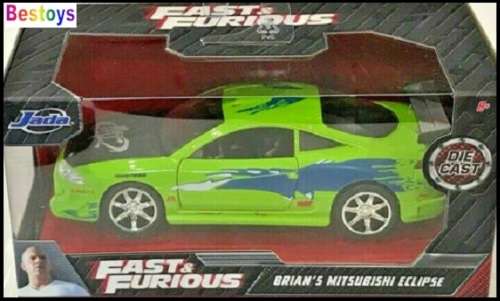 JADA Diecast Model Car Mitsubishi Eclipse Brian Fast & Furious Movie Film TV 1/32 scale new in pack