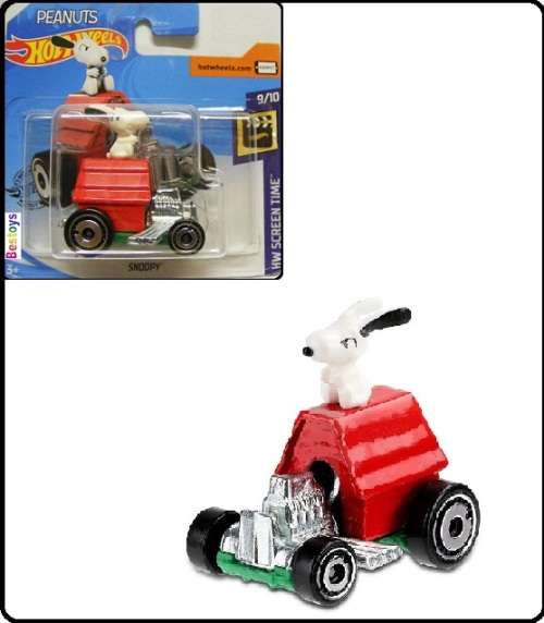 Hotwheels Hot Wheels Diecast Model Car 2020 14 / 250 Snoopy Peanuts Dog  & Kennel Screen Time Comic