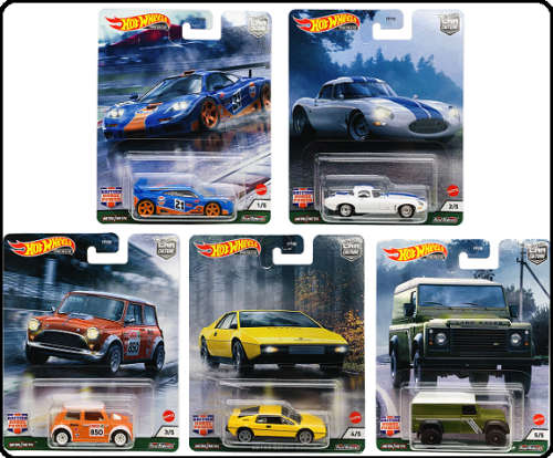 Hotwheels Hot Wheels Diecast Model Car Culture British Horse Power McLaren F 1 1 F1 GTR No 21 "Gulf"