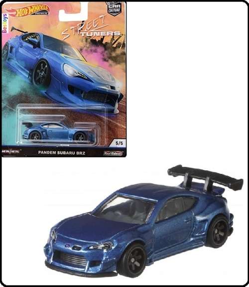 Hotwheels Hot Wheels Diecast Model Car Culture Street Tuners Pandem Subaru BRZ 1/64 scale new in pac