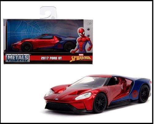 JADA Diecast Model Car 24078 Ford GT 2017 Spiderman Marvel 1/32 scale new in pack