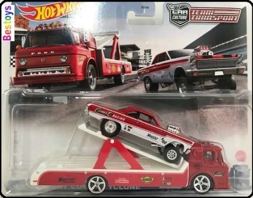 Hotwheels Hot Wheels Diecast Model Car Culture Team Transport Mercury Comet Cyclone 1965 + Ford C800