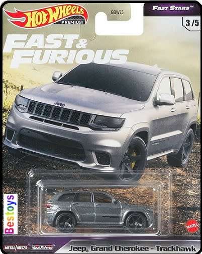 Hot Wheels Hotwheels Diecast Model Car Set Fast & Furious Fast Stars MovieDodge Jeep Ford Mitsubishi