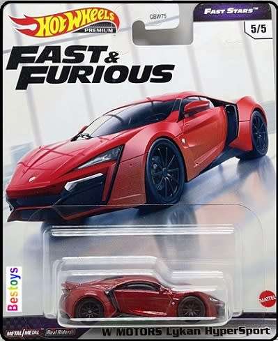 Hot Wheels Hotwheels Diecast Model Car Set Fast & Furious Fast Stars MovieDodge Jeep Ford Mitsubishi