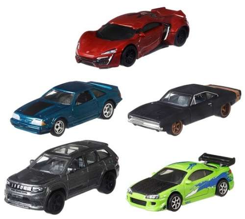 Hot Wheels Hotwheels Diecast Model Car Set Fast & Furious Fast Stars MovieDodge Jeep Ford Mitsubishi